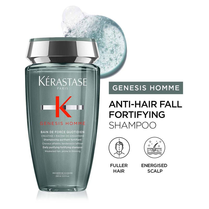 Kerastase Genesis Homme Purifying Shampoo For Men, 250ml, Buy from Indicrest