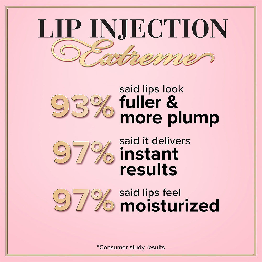 Too Faced Lip Injection Extreme Lip Plumper, Lip Gloss- Original - Travel Size, 2.8g