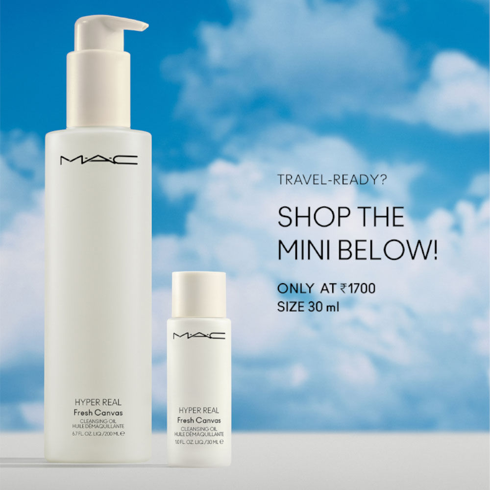 M.A.C Hyper Real Fresh Canvas Cleansing Oil Makeup Remover With Niacimide, Hyaluronic Acid & Ceramides, 200ml Buy at Indicrest Image 6