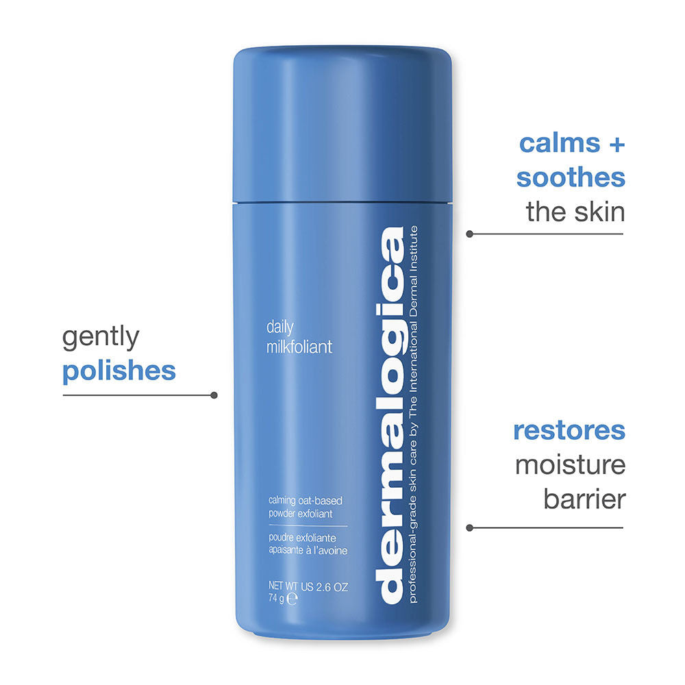 Dermalogica Daily Milkfoliant Gentle Oat-Based Powder Exfoliant Vegan, 74 g