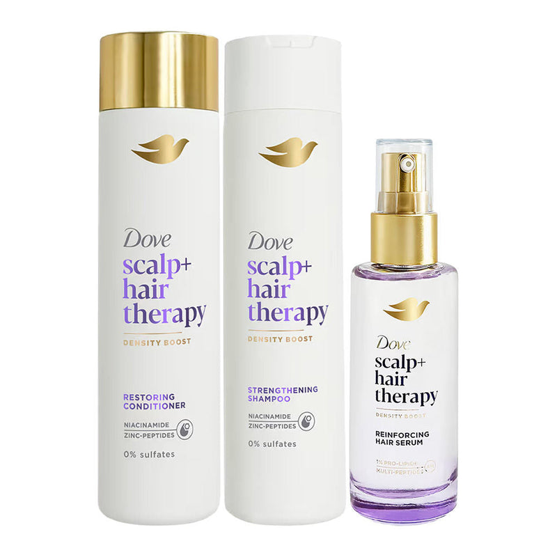 Dove Scalp + Hair Therapy Reinforcing Serum + Sulphate Free Shampoo & Conditioner Combo Buy at Indicrest