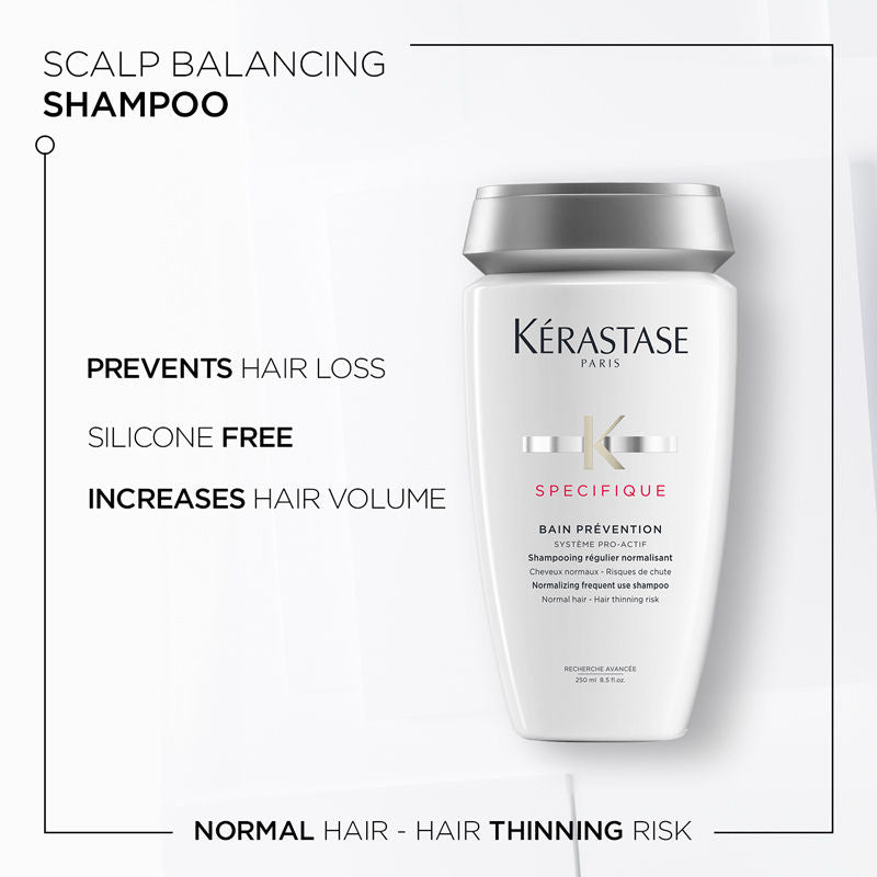Kerastase Specifique Prevention Shampoo, Reduces Hair-Loss, Adds Volume, 250ml