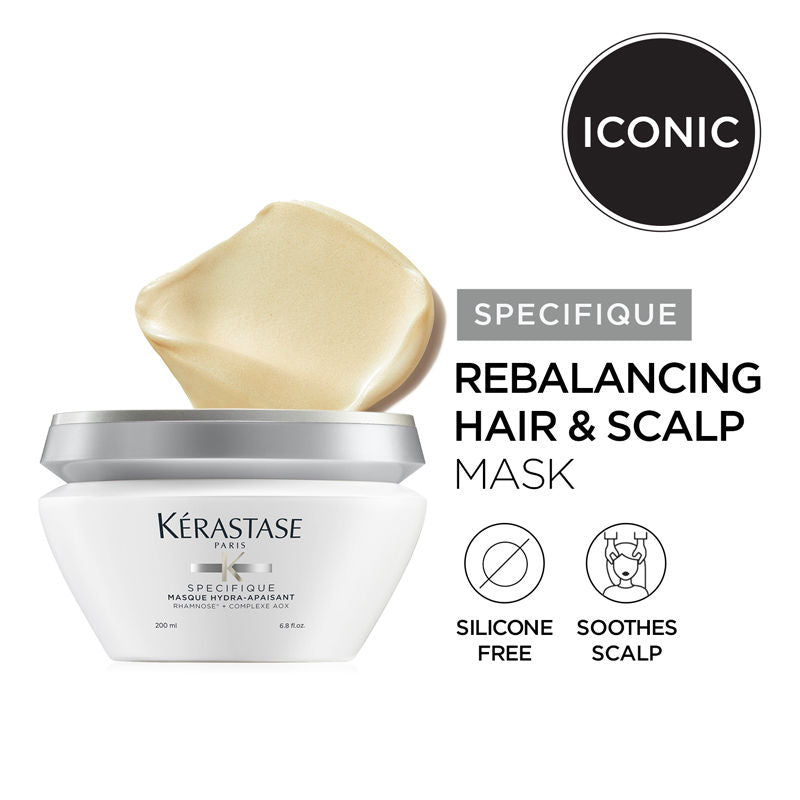 Kerastase Specifique Hydra-Apaisant Hair Mask For Sensitive Scalp & Hair, Rebalances & Soothes, 200ml, Buy from Indicrest