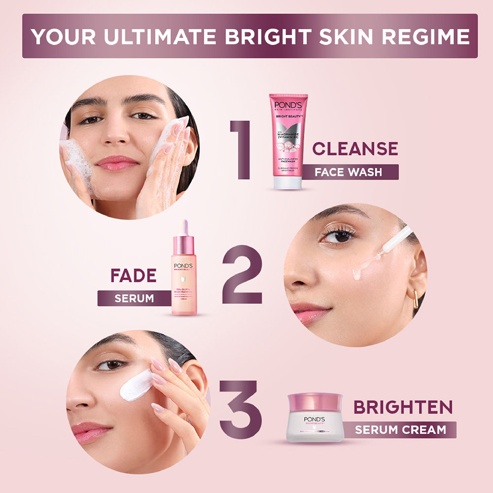 Pond’s Bright Beauty With Niacinamide [Vitamins B3] Anti-Dullness FaceWash, 100g Buy at Indicrest Image 6