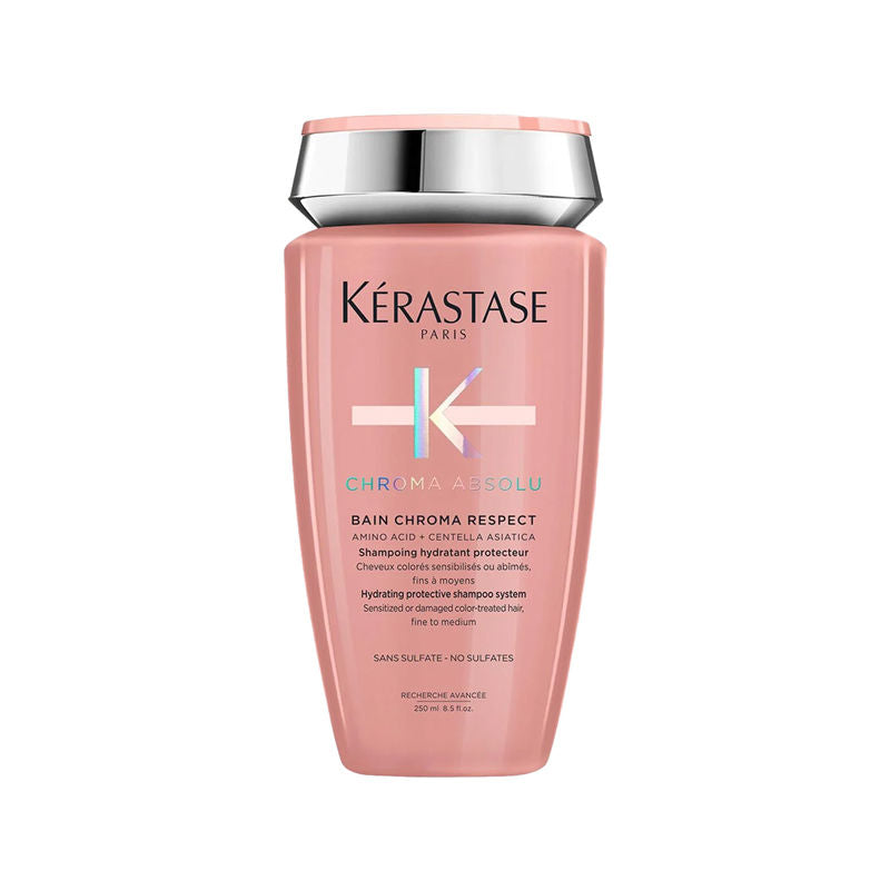 Kerastase Chroma Absolu Bain Respect Shampoo For Colour Treated Fine Hair, Sulphate-Free, 250ml