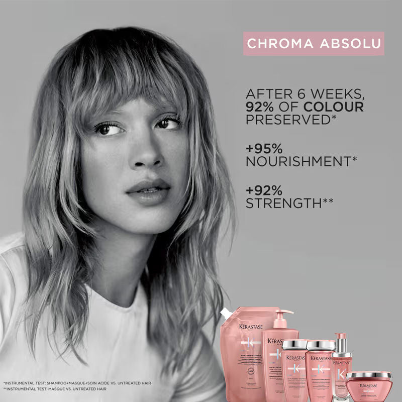 Kerastase Chroma Absolu Masque Chroma Filler Hair Mask For Color Protection & Nourishment, With Amino Acid, 200ml