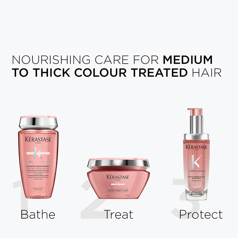 Kerastase Chroma Absolu Masque Chroma Filler Hair Mask For Color Protection & Nourishment, With Amino Acid, 200ml