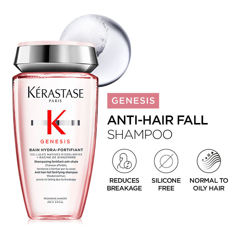 Kerastase Genesis Hydra-Fortifiant Anti-Hair Fall Shampoo For Normal To Oily Hair, 250ml, Buy from Indicrest