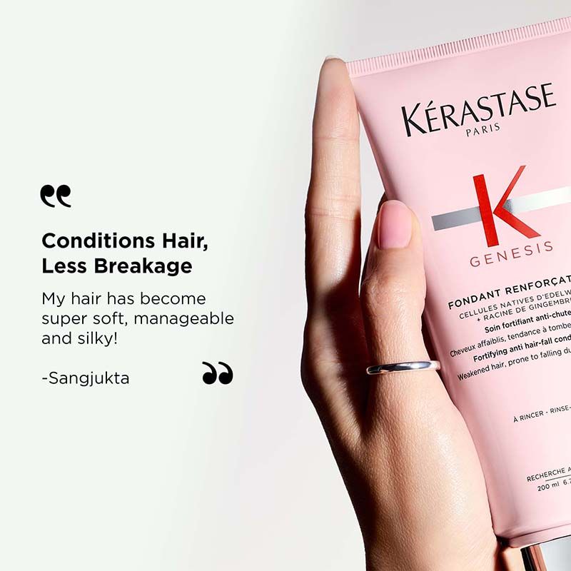 Kerastase Genesis Conditioner For Fine To Medium Hair, Adds Strength & Reduces Hair Fall & Breakage, 200ml