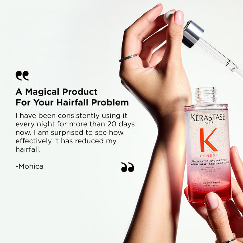 Kerastase Genesis Anti-Hair Fall Daily Scalp Serum, With 1.5% Aminexil & Ginger Root Extract, 90ml