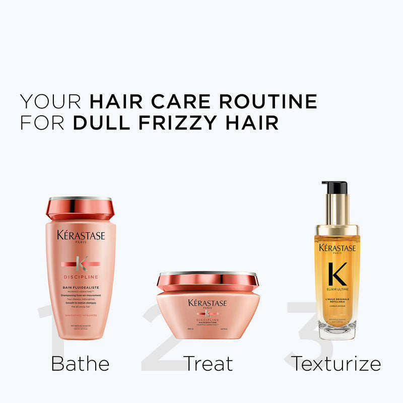 Kérastase Elixir Ultime Hair Oil-In-Serum Refill, 2X Shinier Hair, 96H Anti-Frizz Action, 75ml