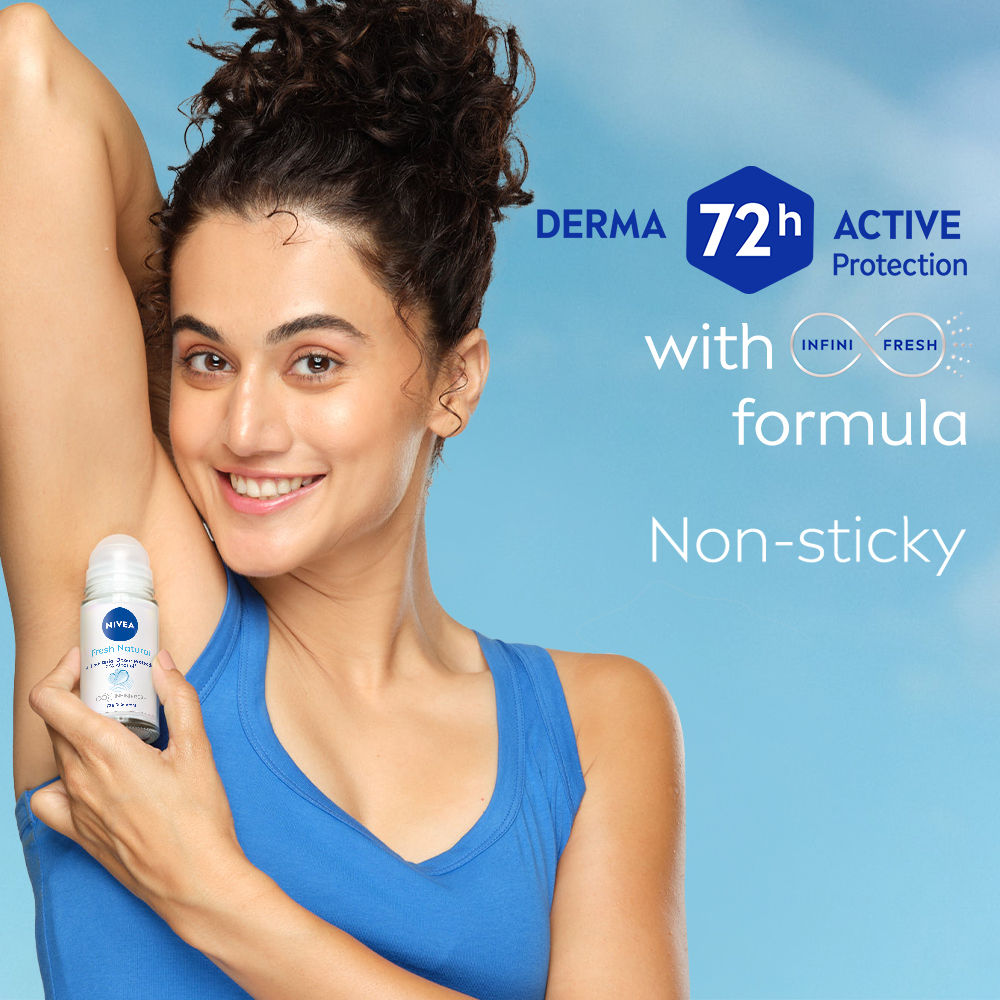Nivea Fresh Natural Anti Roll-On Deodorant 72H Protection & Long Lasting, 50ml Buy at Indicrest Image 6