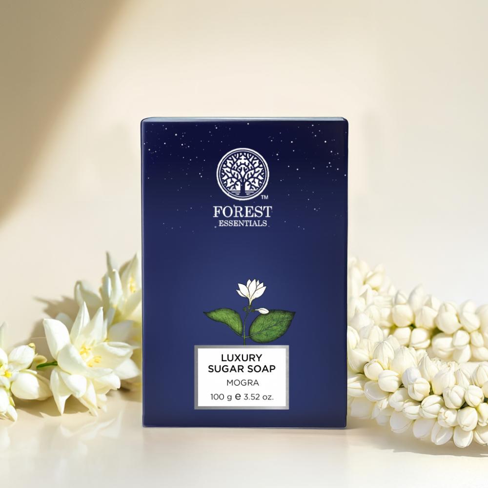 Forest Essentials Luxury Sugar Soap Mogra, 100g