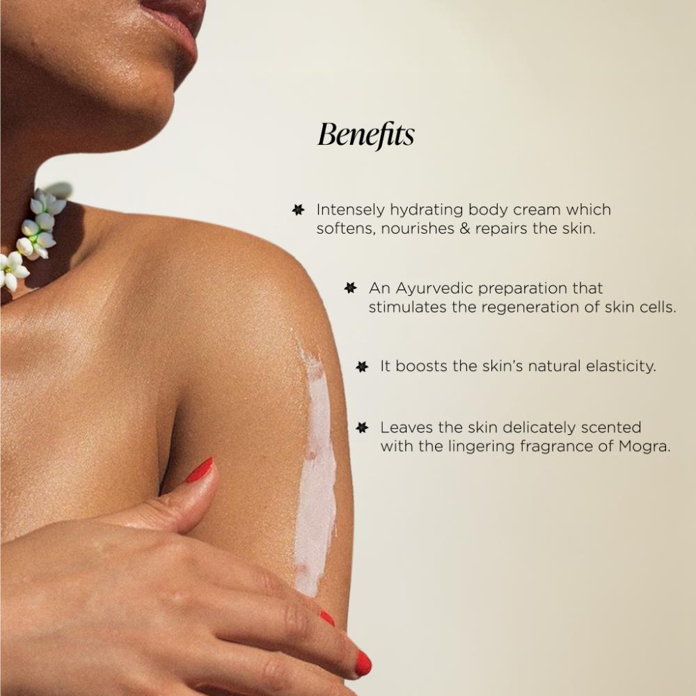 Forest Essentials Radiance Renewal Body Cream Mogra - Moisturising & Hydrating, 100g