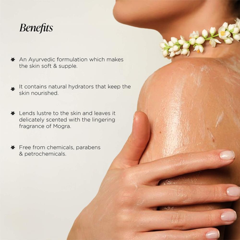 Forest Essentials Ultra-Rich Body Milk Mogra - Delicately Scented Ayurvedic Moisturising Body Lotion, 200ml