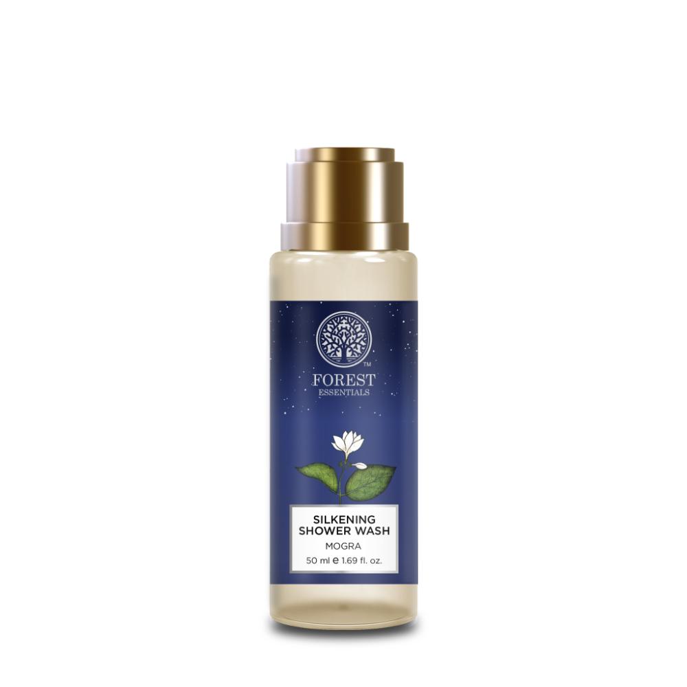 Forest Essentials Silkening Shower Wash Mogra - Delicately Scented, 50ml, Buy from Indicrest
