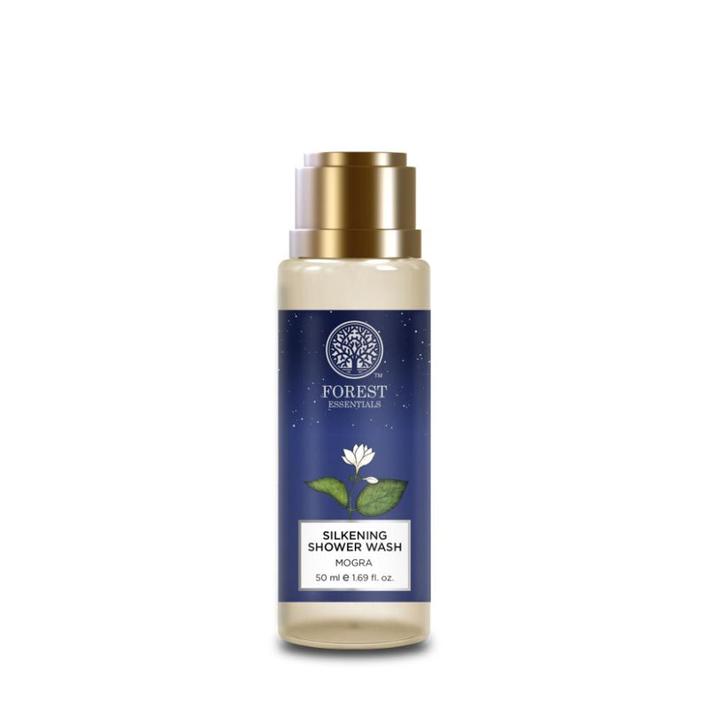 Forest Essentials Silkening Shower Wash Mogra - Delicately Scented, 50ml, Buy from Indicrest