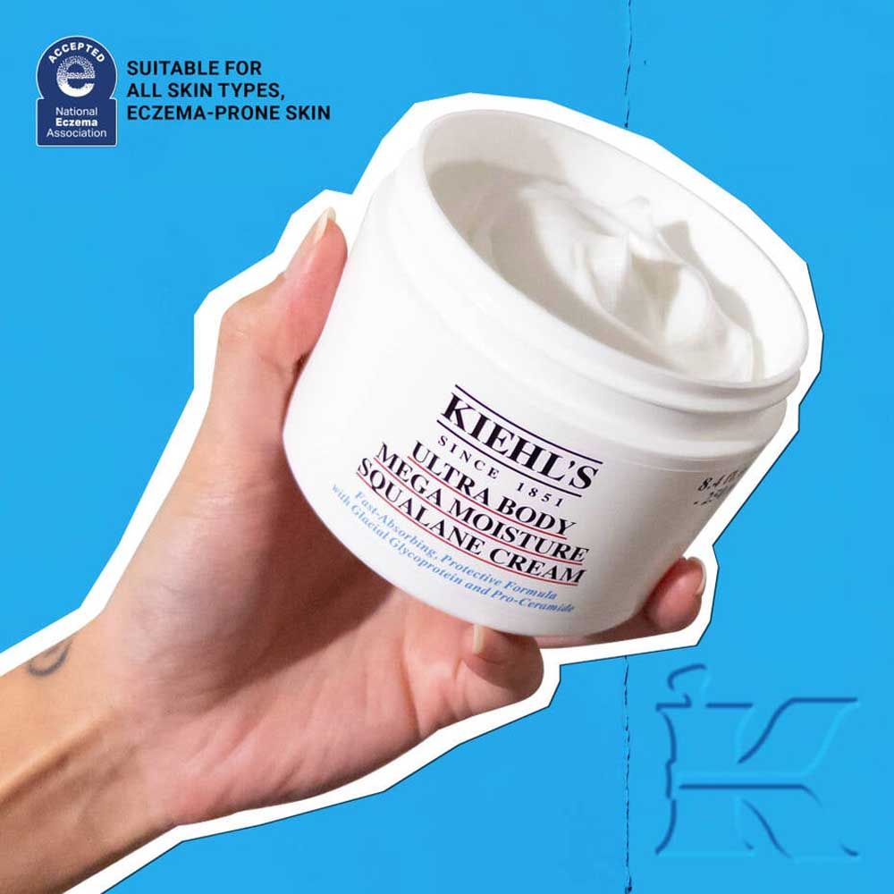 Kiehl's Ultra Body Mega Moisture Squalane Cream - For Deep Hydration, 250ml
