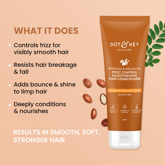 Dot & Key Moringa & Argan Frizz Control Hair Conditioner, 120ml Buy at Indicrest Image 2