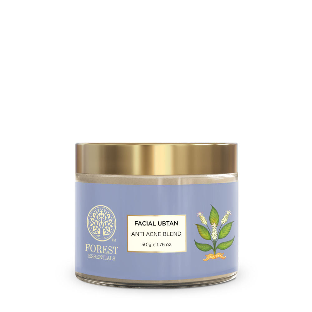 Forest Essentials Facial Ubtan Anti Acne Blend Multani Mitti Ayurvedic Face Pack With Neem For Acne, 50g, Buy from Indicrest