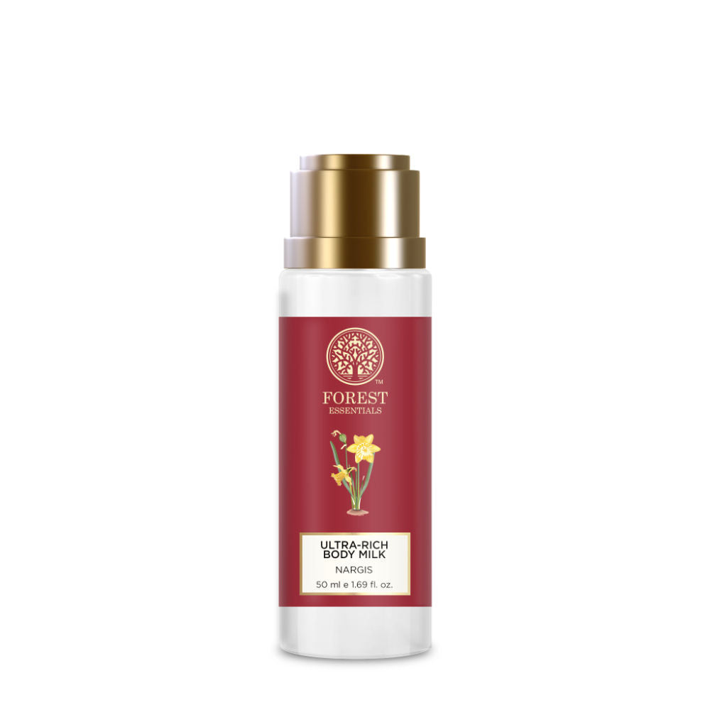 Forest Essentials Ultra-Rich Body Milk rgis - Ayurvedic Moisturising Body Lotion, 50ml, Buy from Indicrest
