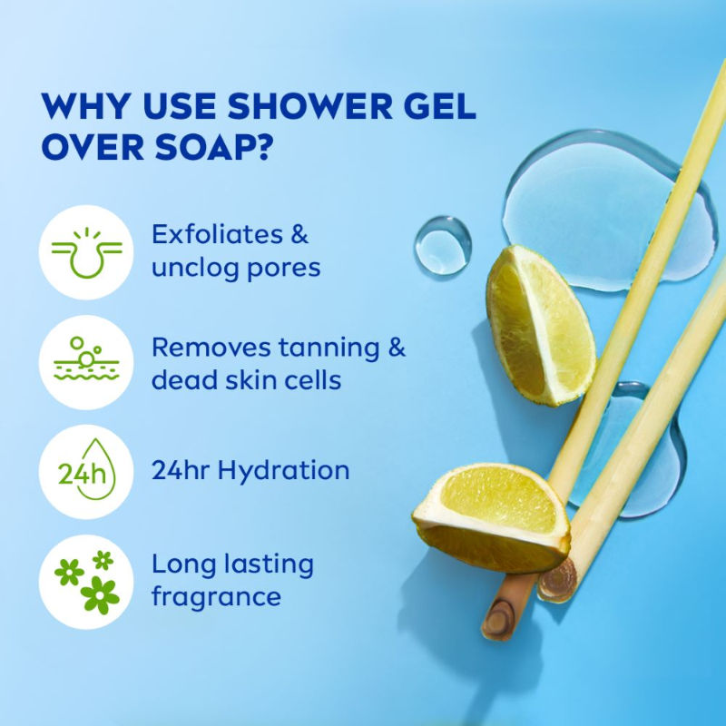 Nivea Lemon & care oil Body wash for long-lasting freshness, 250ml Buy at Indicrest Image 7