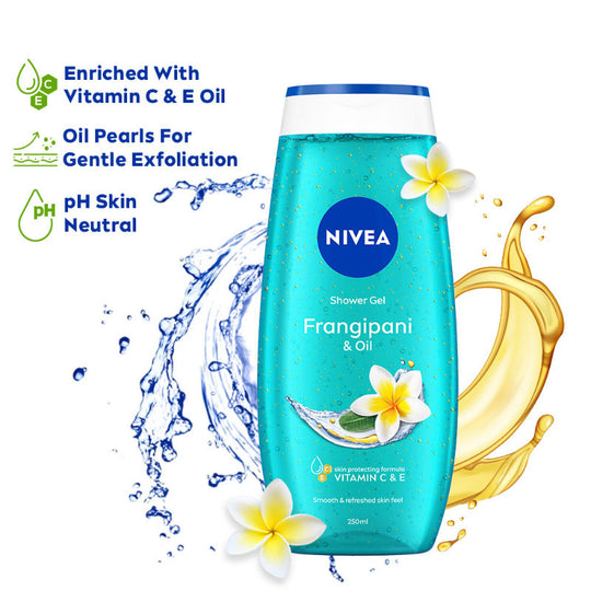 Nivea Frangipani & care oil Body wash for long-lasting freshness, 125ml Buy at Indicrest