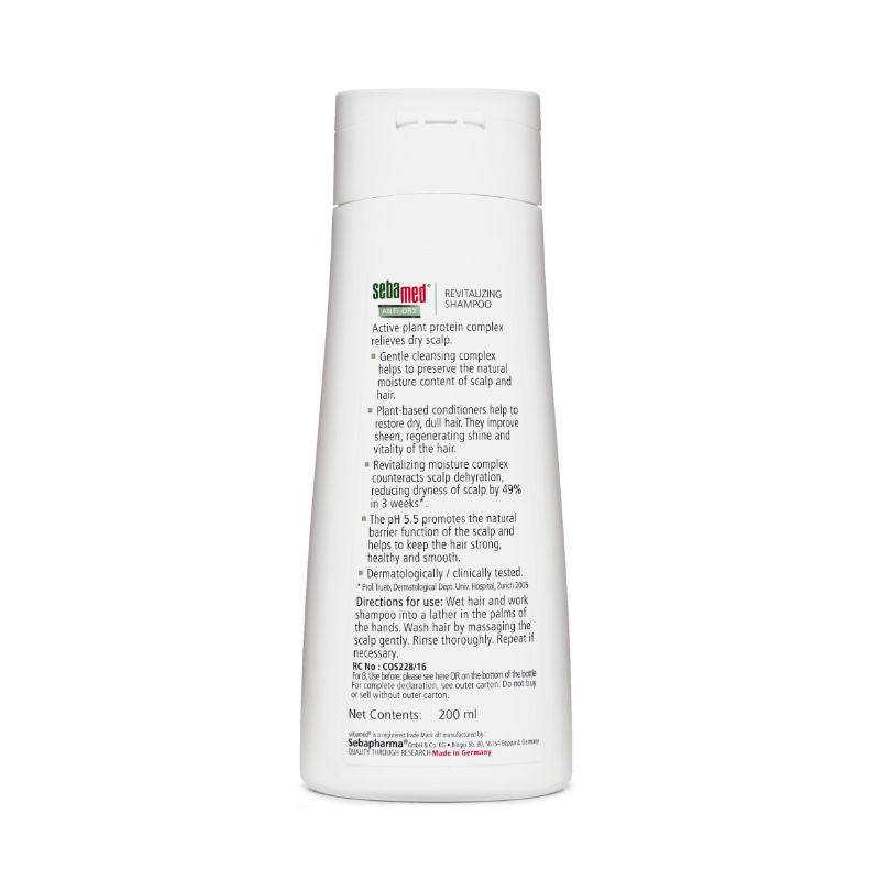 Sebamed Anti-Dry Revitalizing Shampoo, Regenerates Dry Hair, Healthy Shine, 200ml Buy at Indicrest Image 3