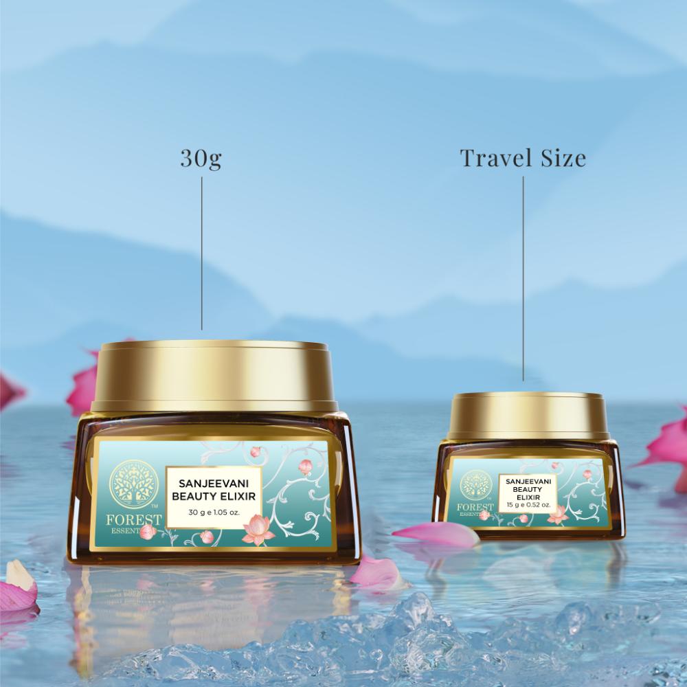 Forest Essentials Moisturising Day Cream Sanjeevani Beauty Elixir - Anti Ageing, Lightweight, 30g