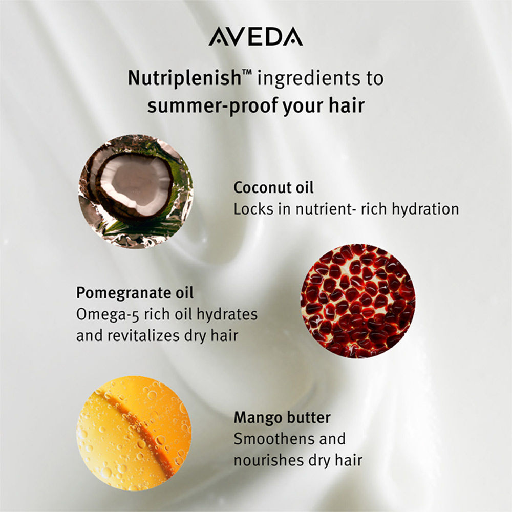 Aveda Nutriplenish Deep Hydration Shampoo for Dry & Frizzy Hair with Coconut Oil, 250ml