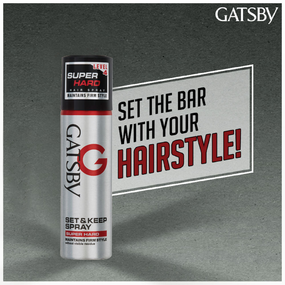 Gatsby Japan's No. 1 Set & Keep Hair Spray - Super Hard, 66ml Buy at Indicrest Image 4
