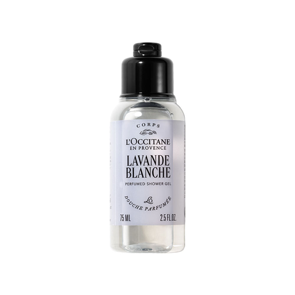 L'Occitane Lavande Blanche(White Lavender Perfumed Shower Gel, 75ml, Buy from Indicrest