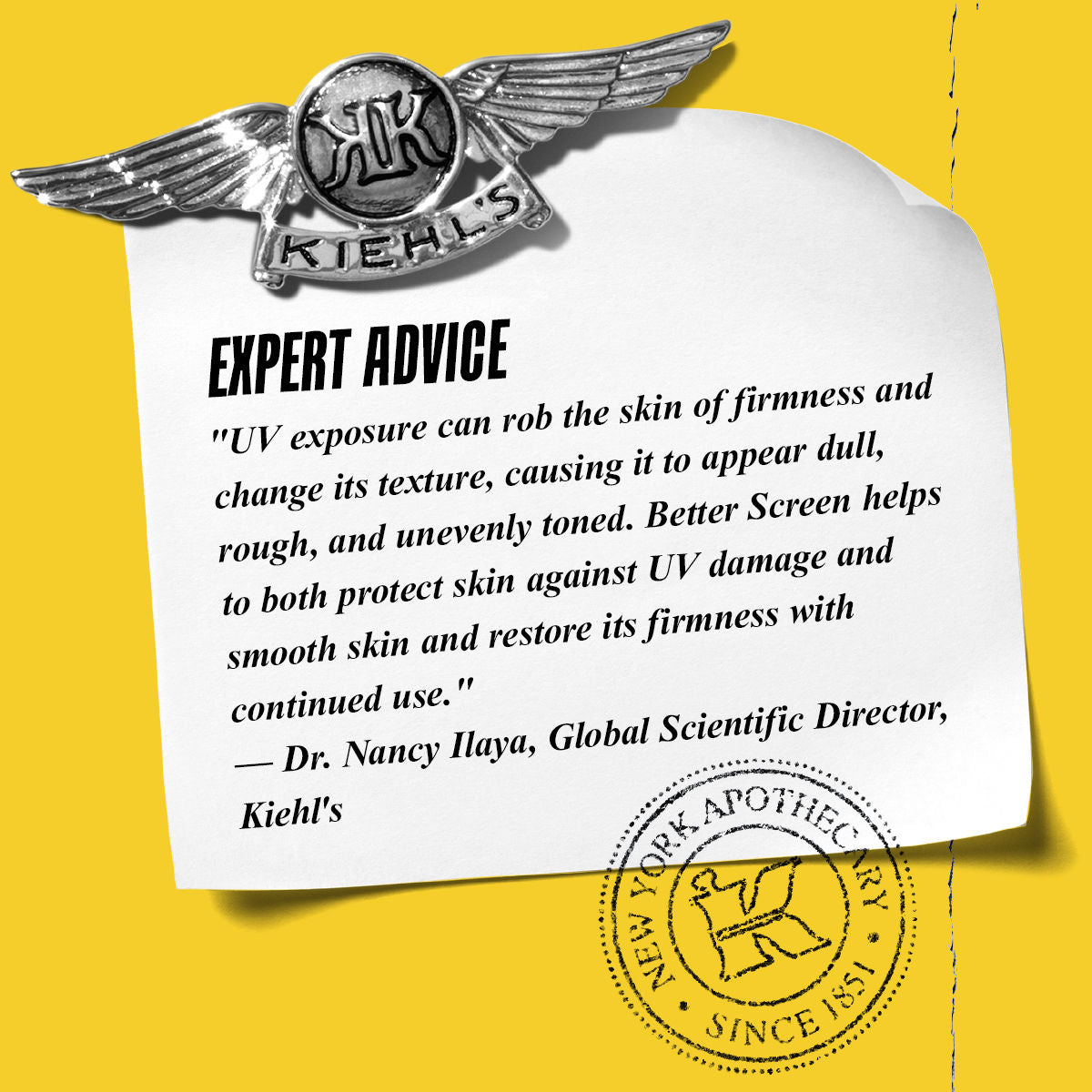 Kiehl's Better Screen UV Serum SPF 50+ Sunscreen with Collagen Peptide, 50ml