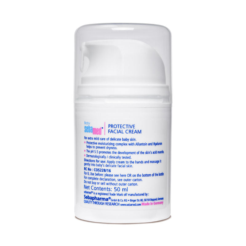 Sebamed Baby Protective Facial Cream, PH 5.5, Panthenol & Allantoin, Clinically Tested, 50ml Buy at Indicrest Image 4