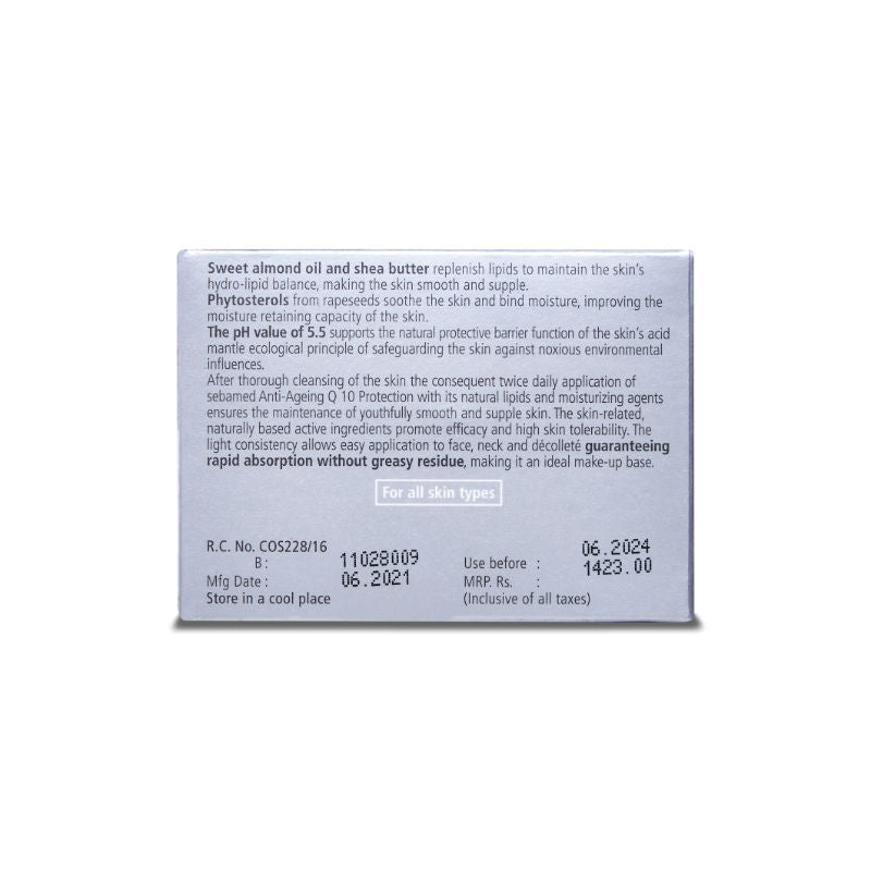 Sebamed Anti-Ageing Q10 Protection Cream, Panthenol & Vitamin E, Proven Reduction Of Wrinkles, 50ml Buy at Indicrest Image 5