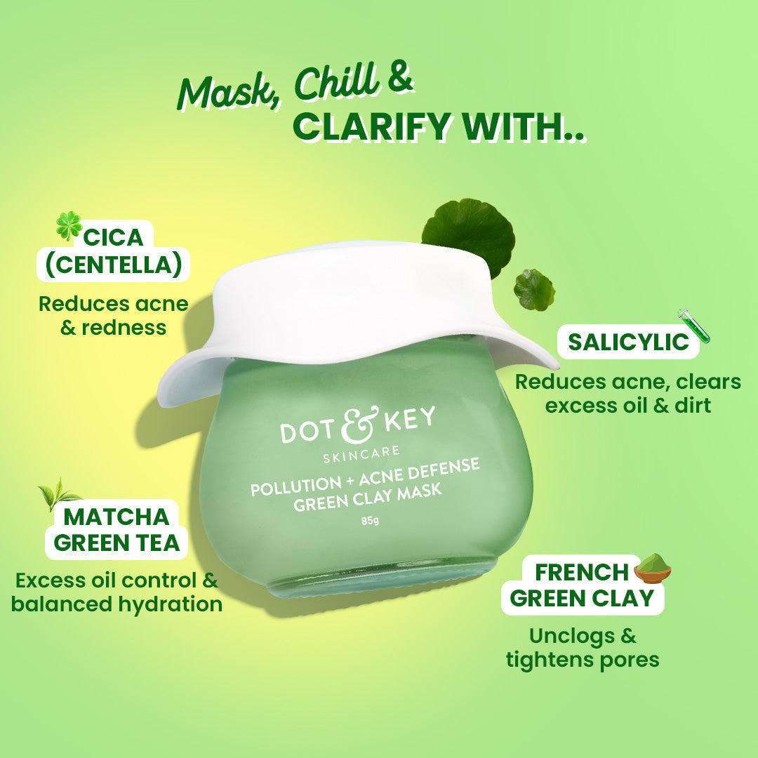 Dot & Key Cica & Salicylic French Green Clay Face Mask, 85g Buy at Indicrest Image 3