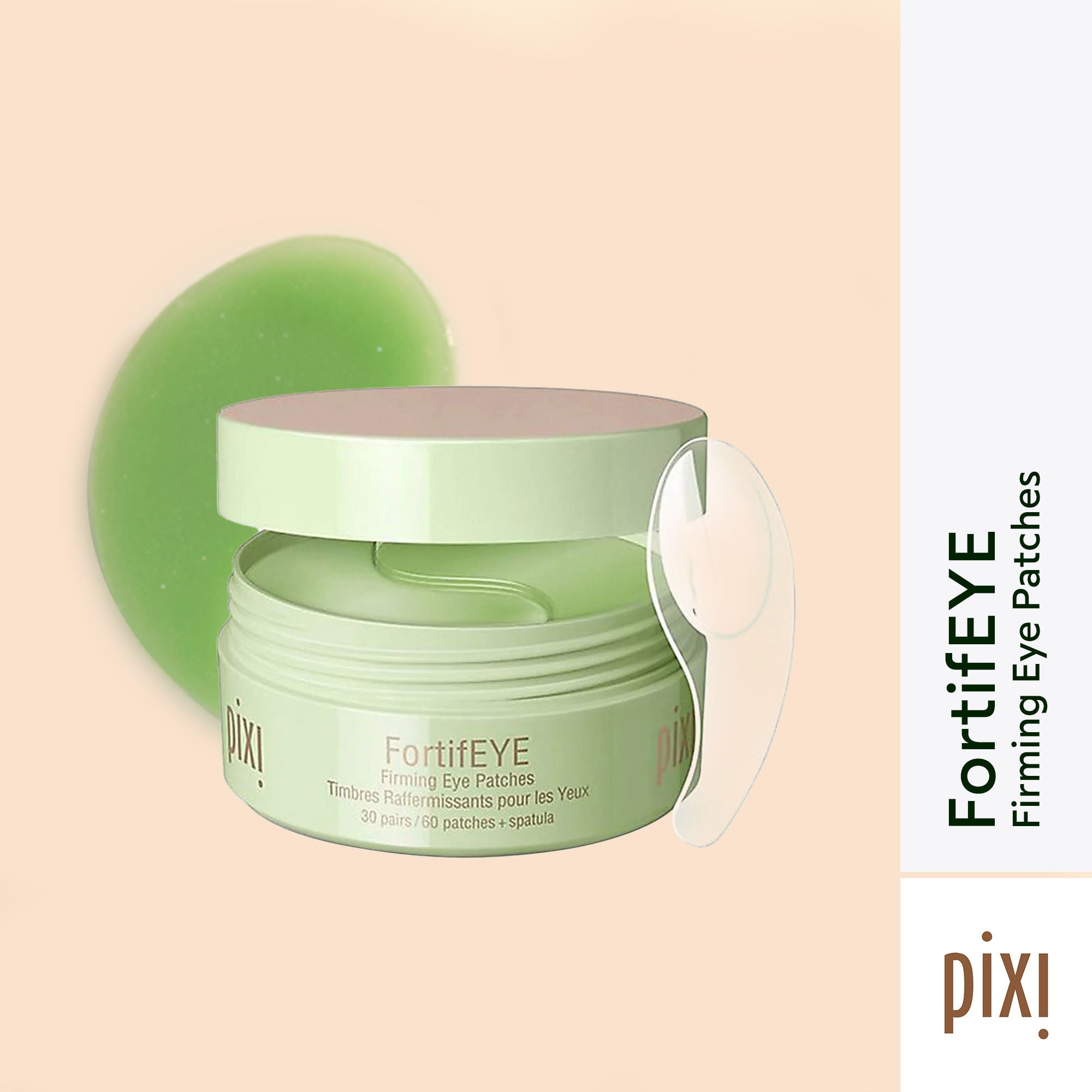 PIXI FortifEYE Firming Under-Eye Patches with Collagen, Retinol & Caffeine, 60pcs