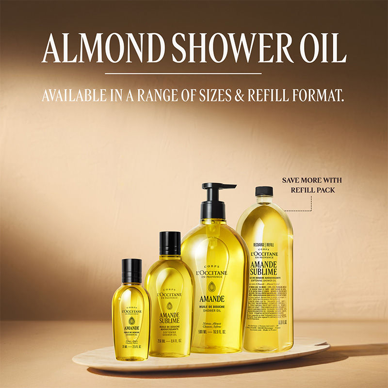 L'Occitane Almond Softening Shower Oil, 500ml