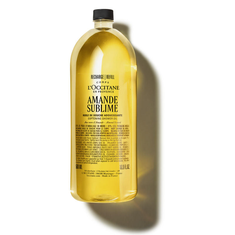 L'Occitane Almond Softening Shower Oil Refill, 500ml, Buy from Indicrest