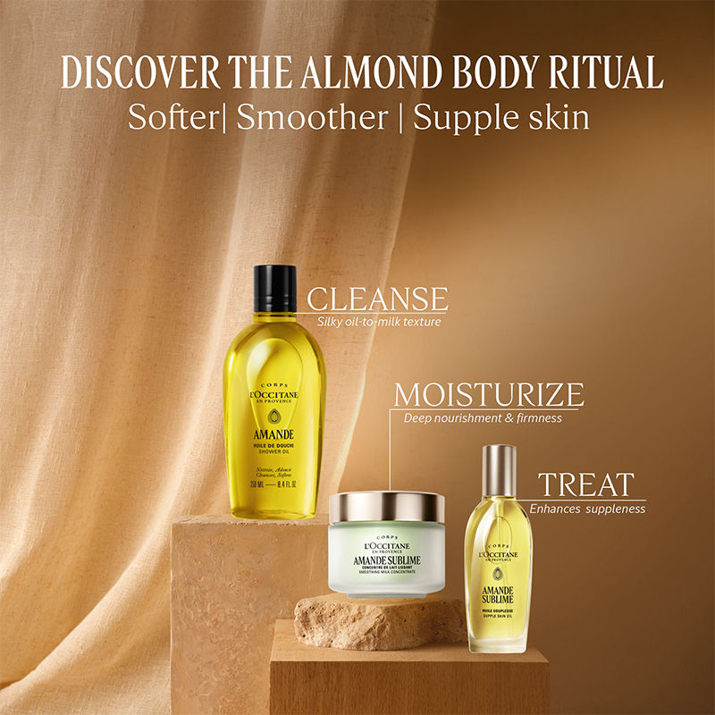 L'Occitane Almond Smoothing Milk Concentrate Refill, 200ml