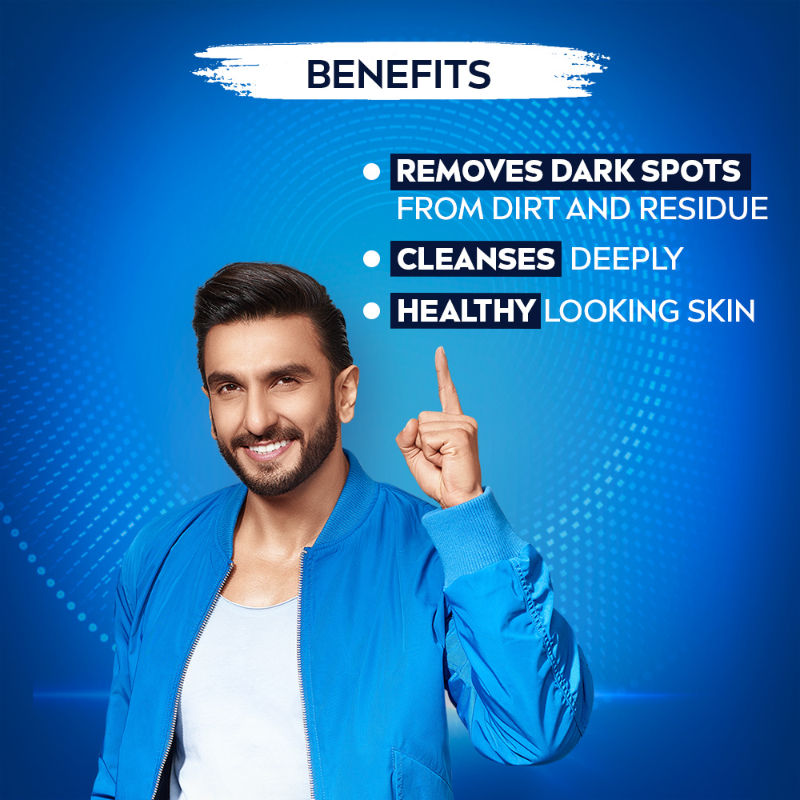 Nivea MEN Face Wash, Dark Spot Reduction, for Clean & Clear Skin with 10x Vitamin C Effect, 50g Buy at Indicrest Image 6