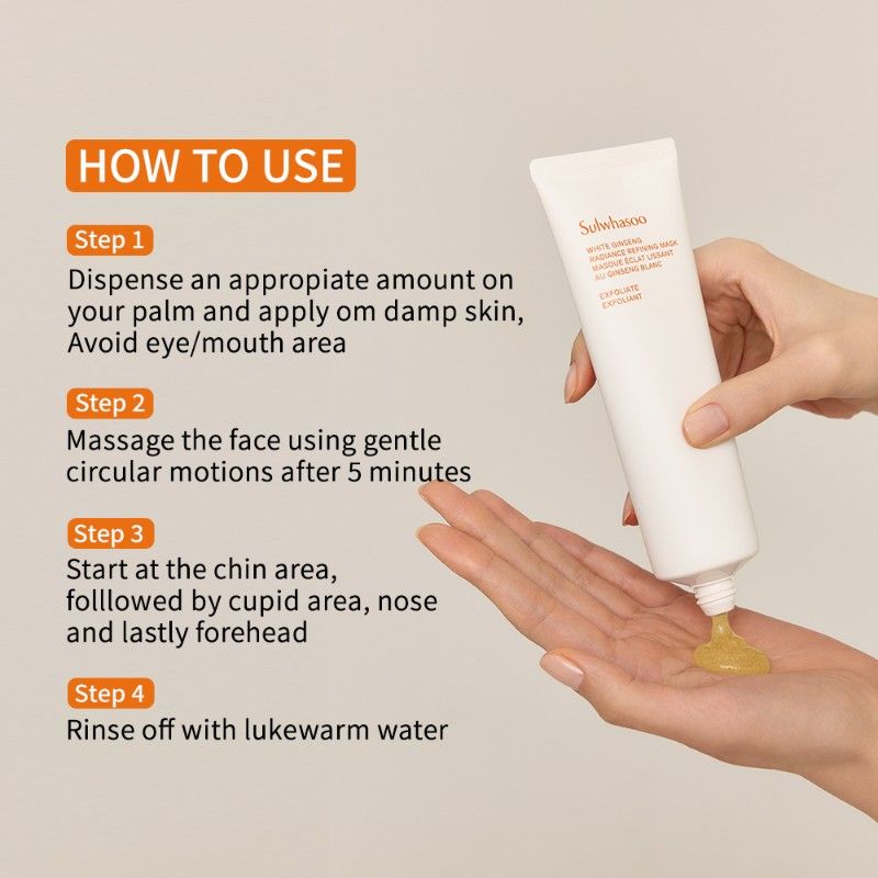 Sulwhasoo White Ginseng Radiance Refining Mask, 120ml