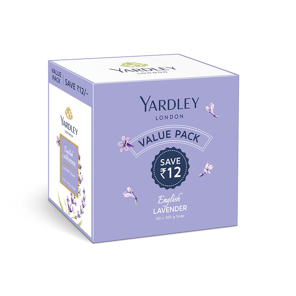 Yardley London English Lavender Soap For Women (Pack of 3), 300g Buy at Indicrest Image 3