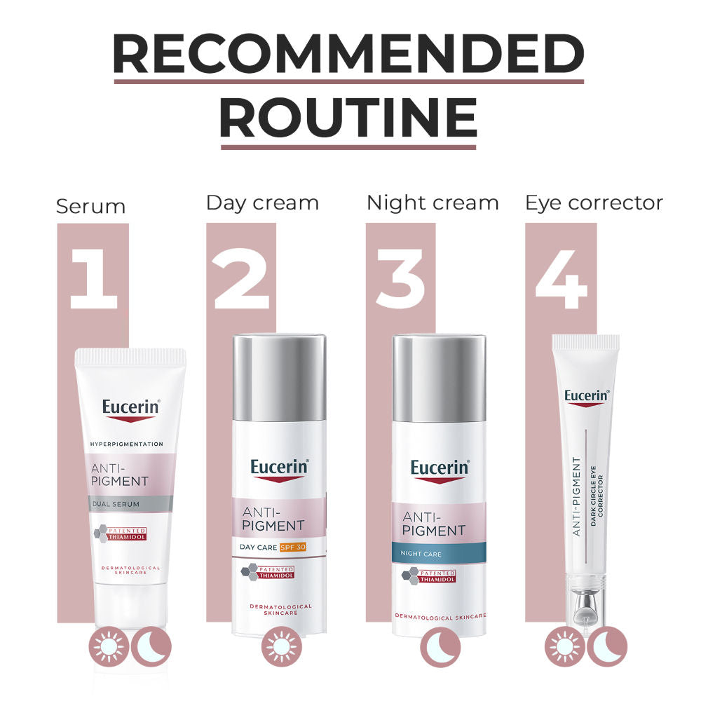 Eucerin Anti-Pigment Dual Serum with Hyaluronic Acid for Age Spots & Skin Tone Correction, 7ml