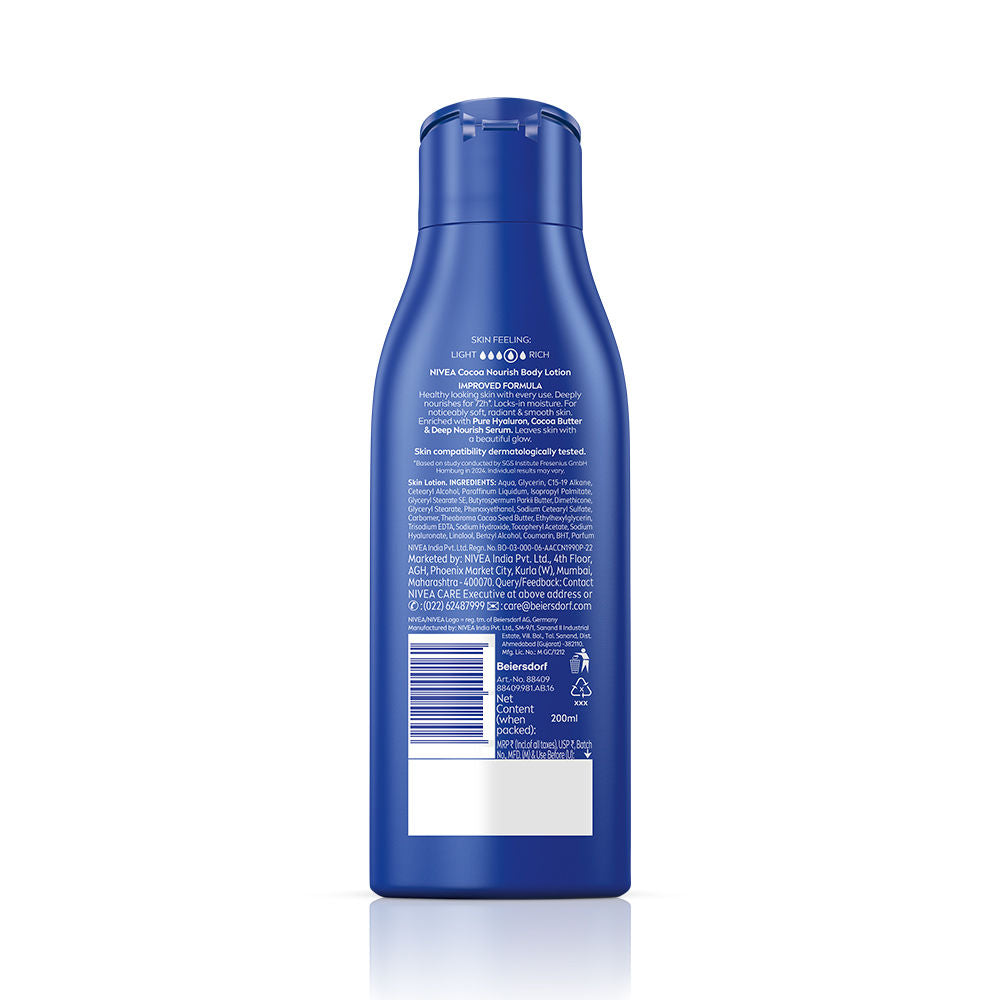Nivea 48H Deep Moisture Care Cocoa Butter & Vit E Body Lotion For Very Dry Skin, 200ml Buy at Indicrest Image 11