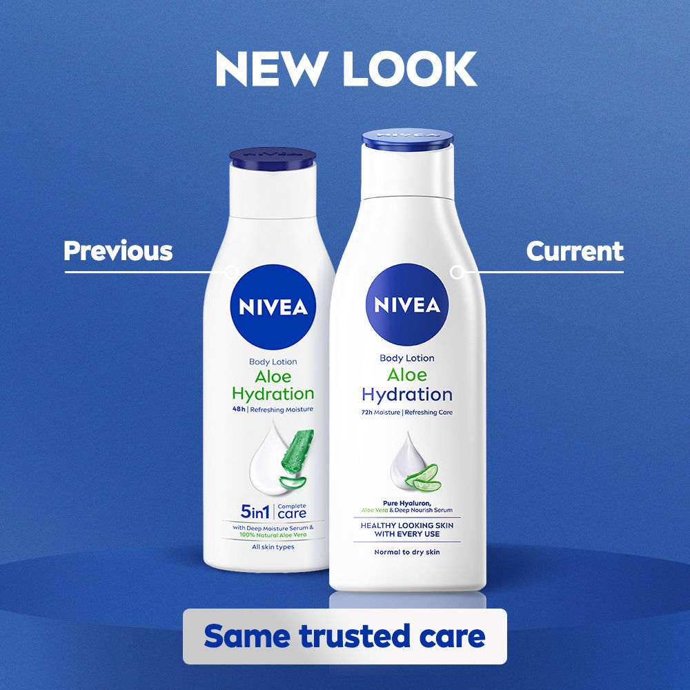 Nivea 100% NATURAL ALOEVERA Body lotion- 5 in 1 COMPLETE CARE for 48H Refreshing moisturization, 200ml Buy at Indicrest Image 8