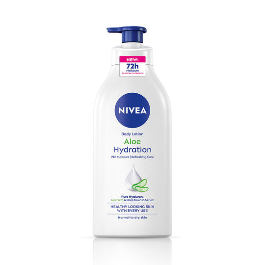 Nivea 100% NATURAL ALOEVERA Body lotion- 5 in 1 COMPLETE CARE for 48H Refreshing moisturization, 600ml Buy at Indicrest