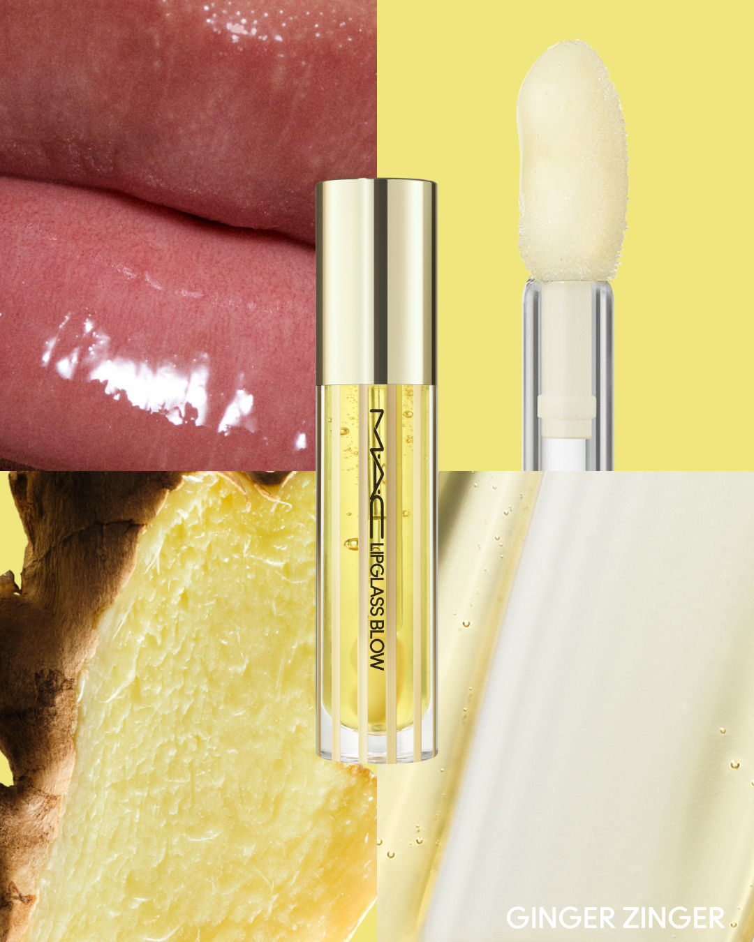 M.A.C Lipglass Blow Plumping Oil - Ginger Zinger, 5ml