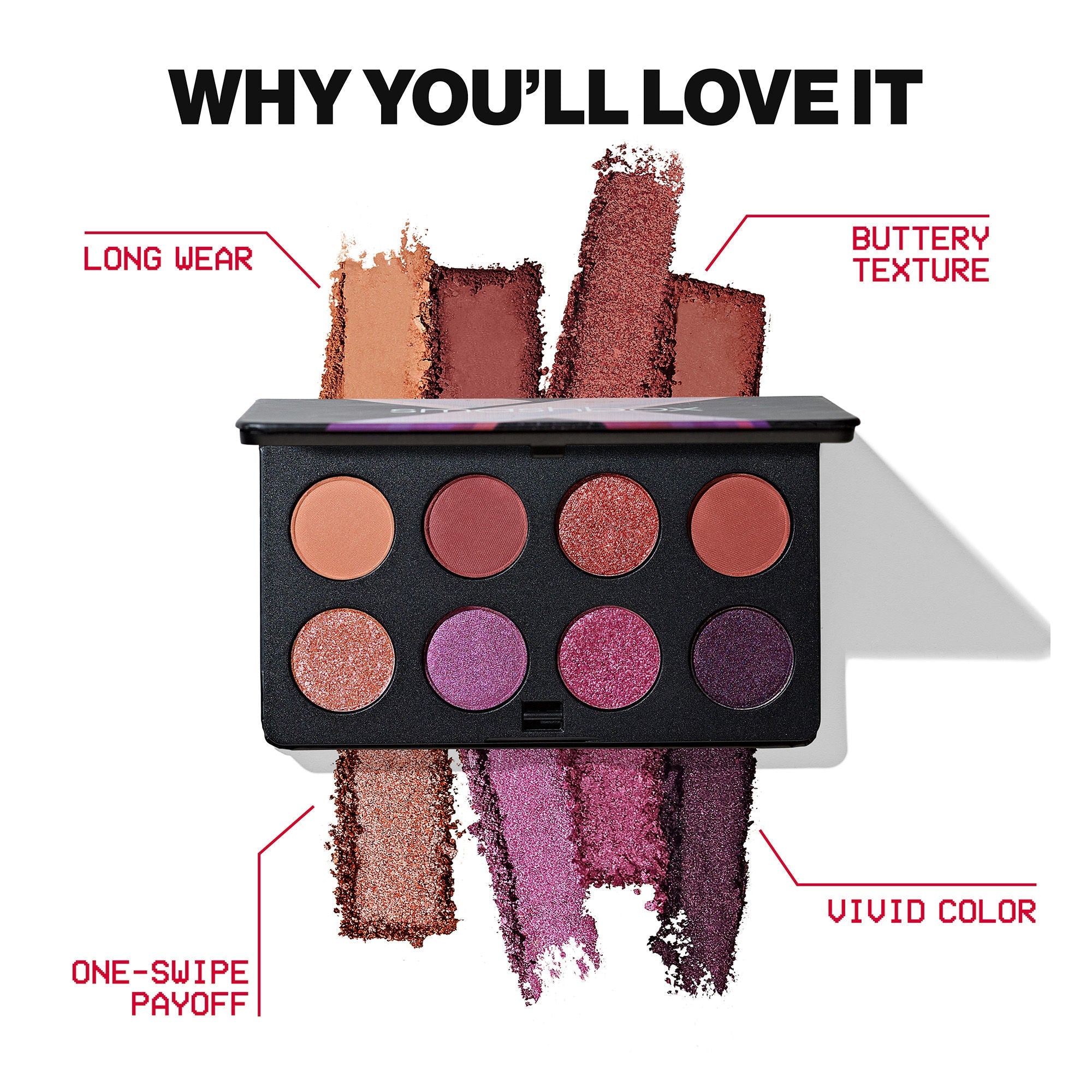 Smashbox Always On Eye Shadow Palette Bougie Vibes, 6.84g