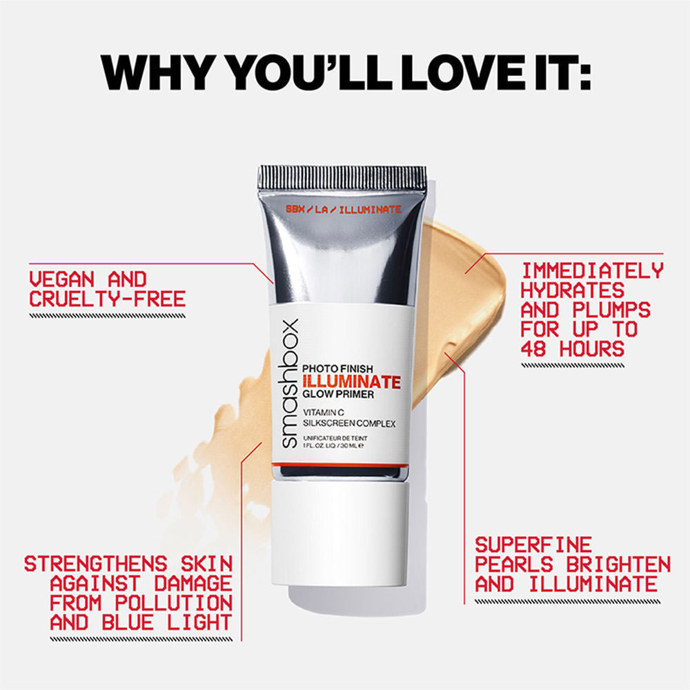 Smashbox Photo Finish Illuminate Glow Primer with Vitamin C, 30ml